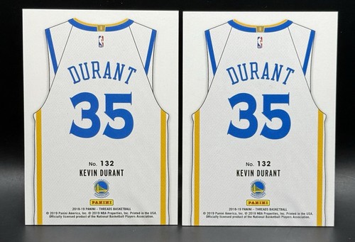 2018-19 Panini Threads Kevin Durant 2 Card LOT Jersey Association Dazzle SP NM - Bild 2 von 6