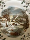 CURRIER & IVES THE OLD HOMESTEAD IN WINTER — photo 3