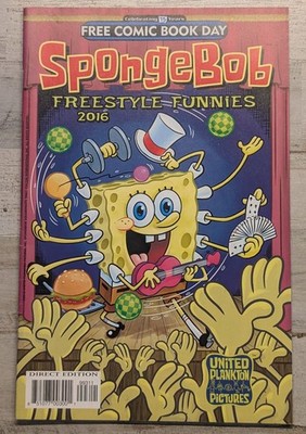 SpongeBob Freestyle Funnies Free Comic Book Day United Plankton 2016 FCBD