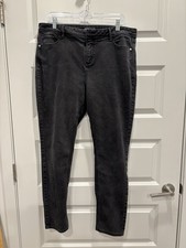 Simply Vera Vera Wang Women's Jeans Blk skinny size 16