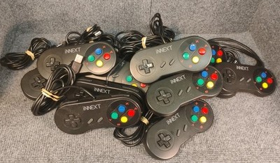 Huge Lot of 13 iNNext Classic SNES USB Game Controllers iNNEXT Y-D002-086