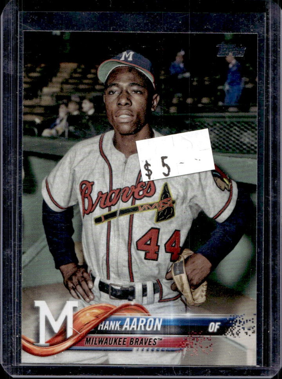 2018 Topps Update Hank Aaron Variation SP VAR #US44b
