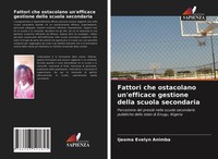 Fattori Che Ostacolano Un'efficace Gestione Della Scuola Secondaria Animba Buch