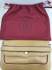 Cartier Handbag Authentic Flap Clutch Second Bag Handbag 2C Logo w/ Dust bag