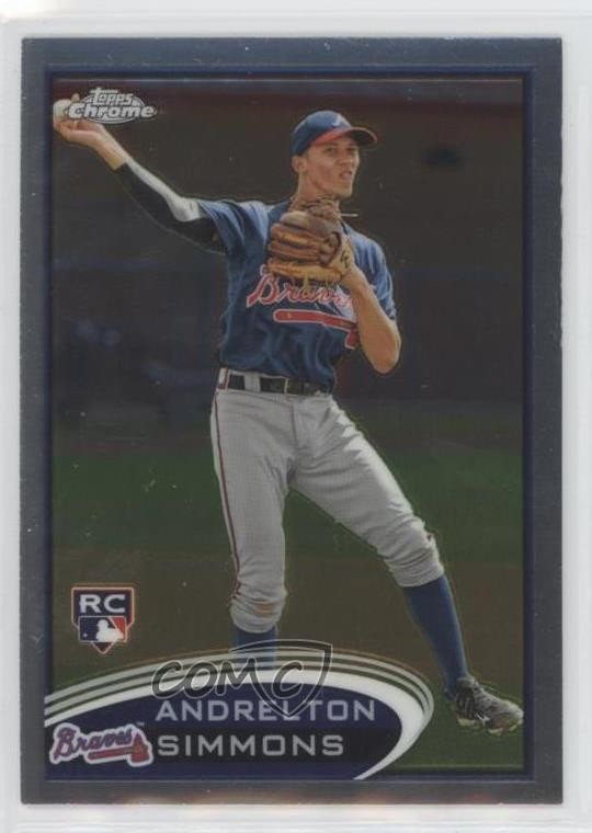 2012 Topps Chrome Andrelton Simmons #182 0wv9