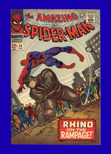 Amazing Spider-Man #43 1st Full App of Mary Jane Watson Origin Rhino 1966 VF+