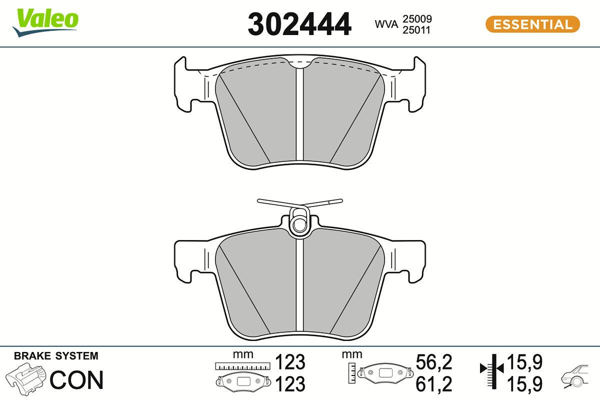2x ✅Fits VALEO 302444 HAM PADS. FIRST  ⭐UK Seller⭐