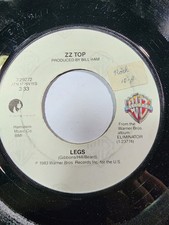 ZZ Top Legs 1984 Vinyl 45 Rpm 7 Warner Bros VG F5