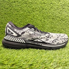 Brooks Adrenaline GTS 23 Mens Size 12.5 White Black Gray Running Shoes Sneakers