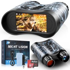 Night Vision Goggles, 4K Night Vision Binoculars 3.2" HD Display and 32GB TF ...