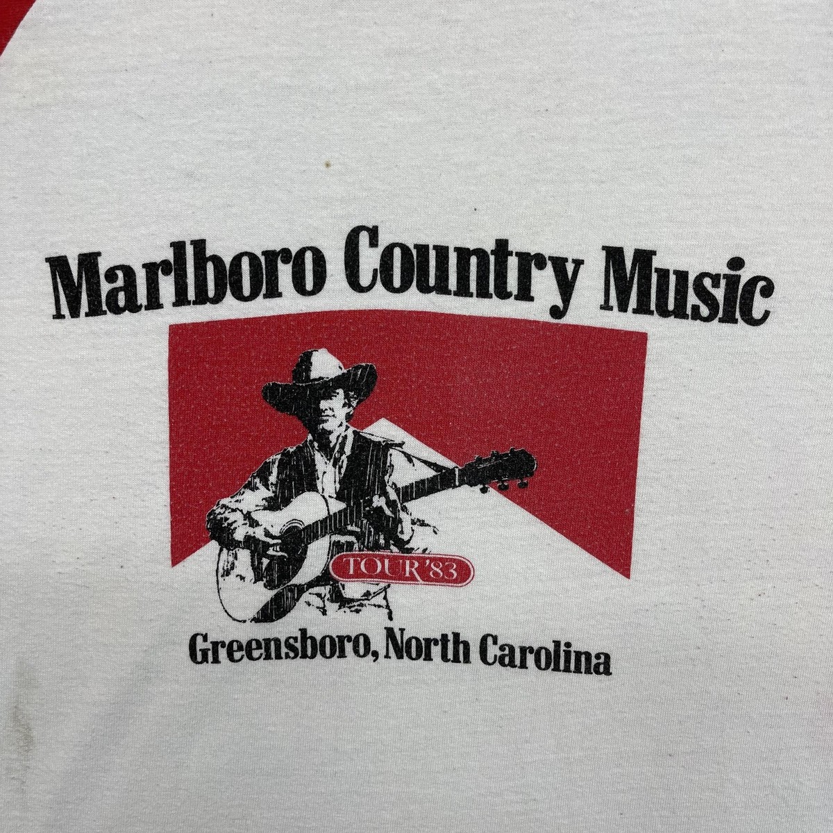 サ*ん様 80,s Marlboro オンブレ　チェックシャツ Vintage 80s Marlboro Country Music Tour 1983 Shirt Mens LARGE