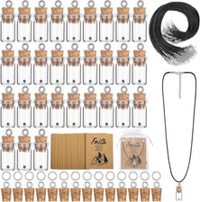 /100 Set Mustard Seed Faith Necklace Christian Gifts for Woman DIY Classic 50