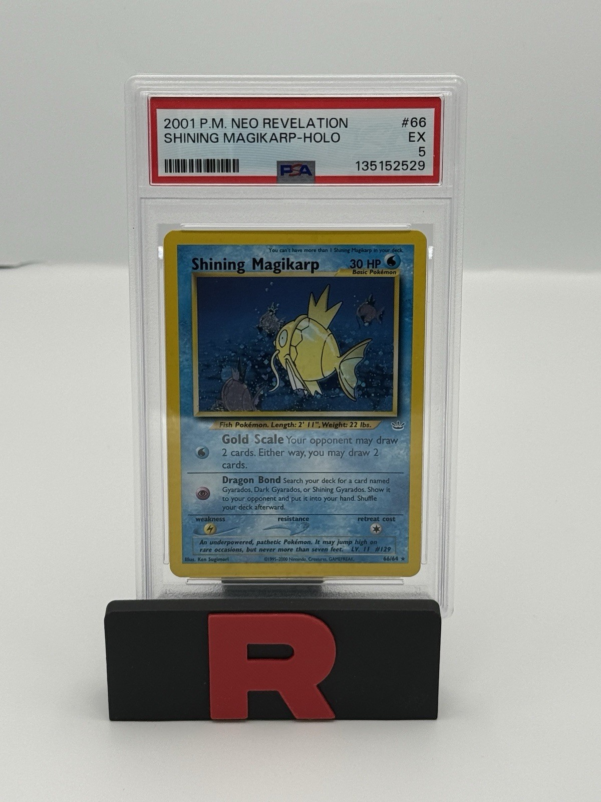 Pokemon Card Shining Magikarp 66/64 Neo Revelation 2001 PSA 5 EX