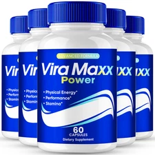 (5 Pack) ViraMaxx Power Capsules, Advanced Vira Maxx Men Performance Pills