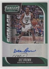 2018-19 Panini Threads Signage Premium 40/50 Dee Brown #15 Auto o3p