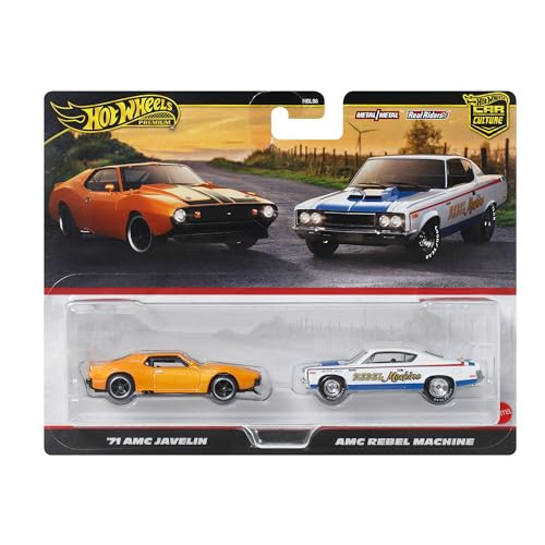 Hot Wheels Premium 2 in Pack '71 AMC Javelin / AMC Rebel Machine