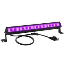 48W LED Black Light Bar with Remote and Switch,Blacklight Bars with Plug and