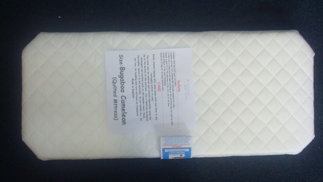 DELUXE QUILTED BREATHABLE PRAM SAFETY MATTRESS for Bugaboo Cameleon Carry Cot