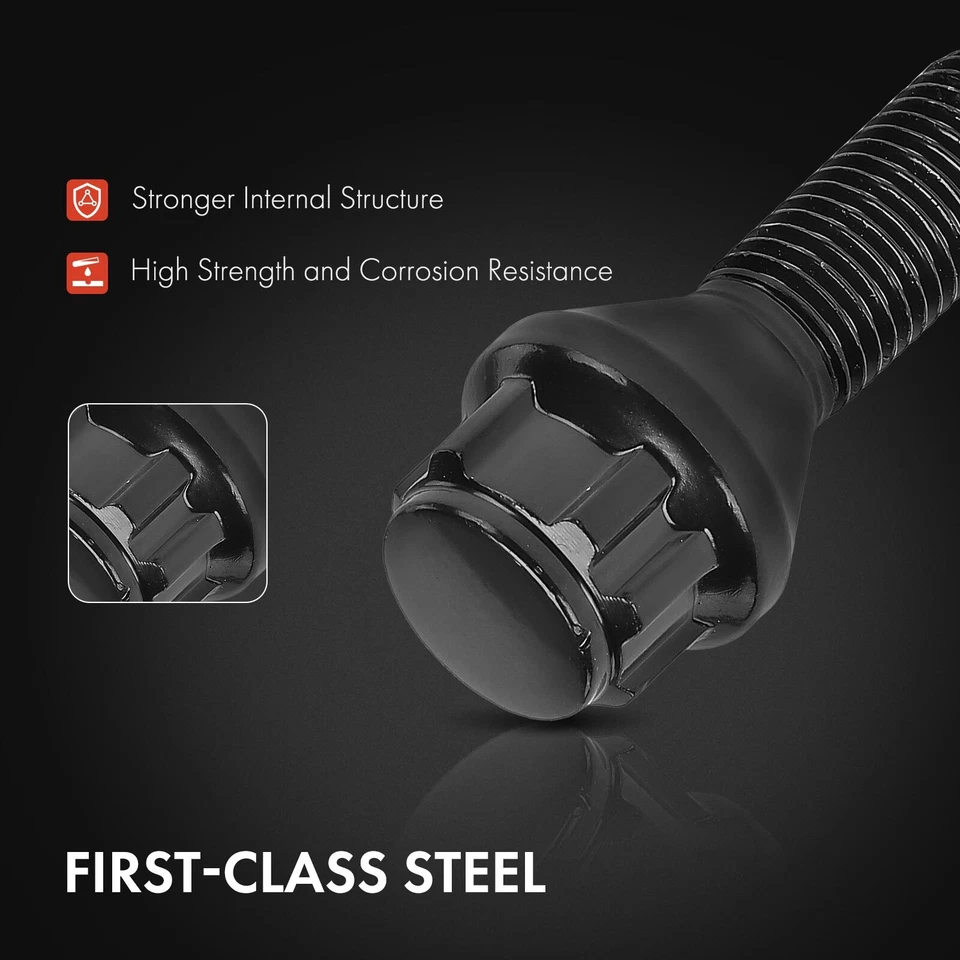 Parafuso prisioneiro de roda 5x M14-1.5 para Volkswagen Golf 97-07 10-19 Fusca Passat Tiguan - Imagem 4 de 4