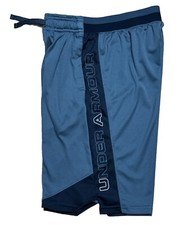 Under Armour Kids Boys Shorts Youth Size YXL/JTG/EG Gray Big Logo Elastic Waist