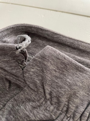 Felpa Lululemon taglia 6 cropped sottile grigio erica manca coulisse #29 - Foto 7 di 11