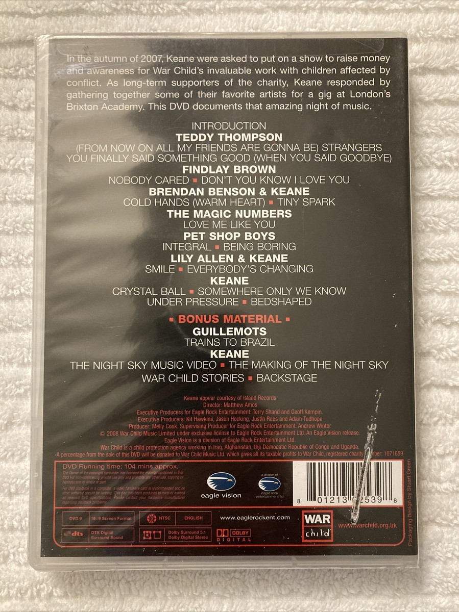 (未使用･未開封品)Curate a Night for War Child [DVD] Amazon.com: Curate A Night For War Child[DVD] : Keane: CDs