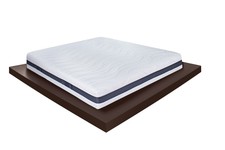 Memo 3D- Materasso memory alto 25 cm con rivestimento sfoderabile Silver con ...