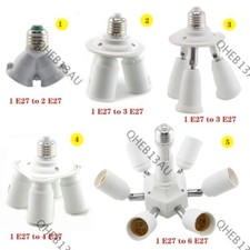 E27 To 3 4 6 E27 Lamp Socket Splitter Adapter LED Light Bulb Base Holder 20H