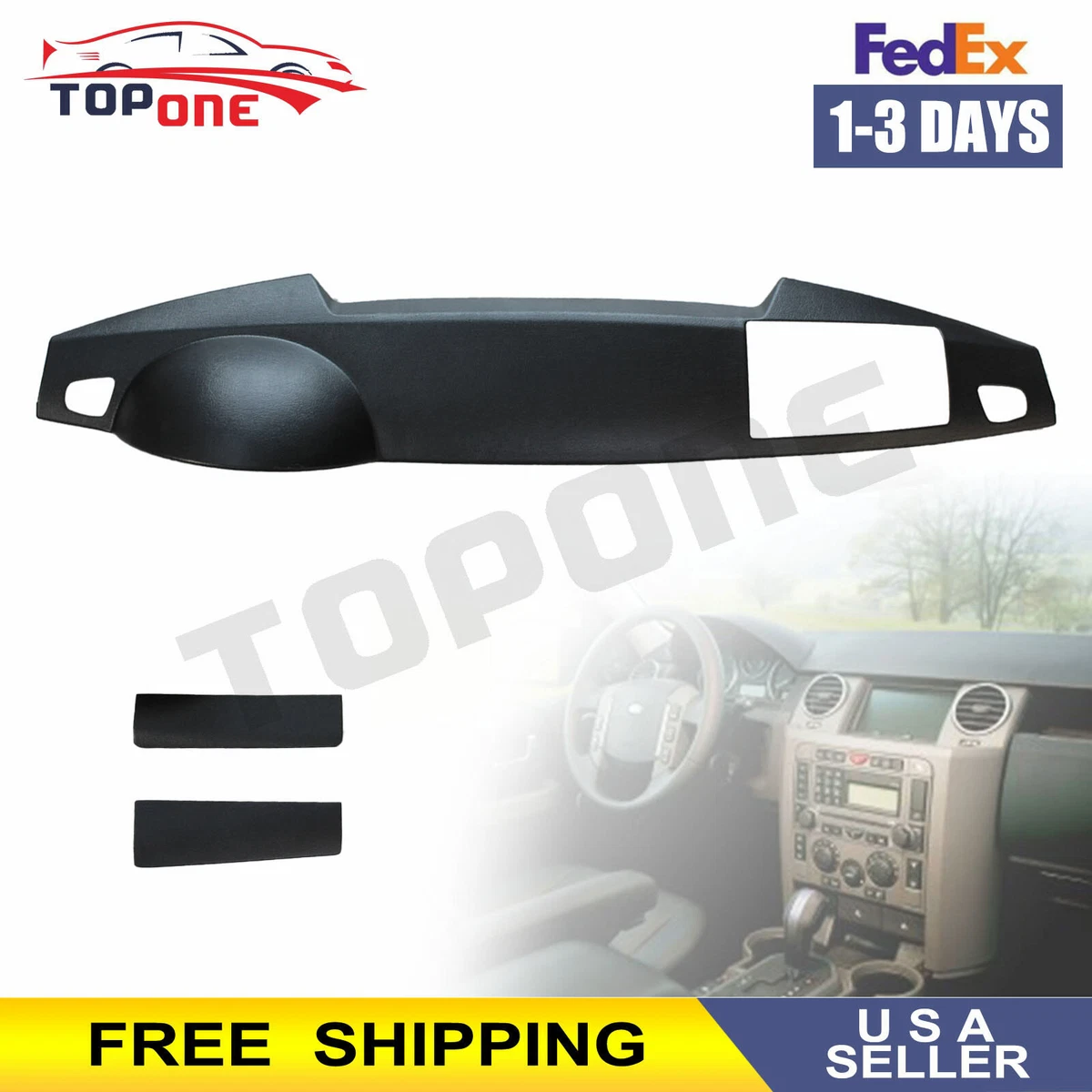 New Dash Board DashBoard Cover Black Fits 05-09 Land Rover LR3 Range Rover  Sport