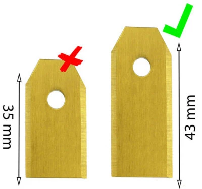 MARKENLOS Lames de rechange en titane pour tondeuses robotisées Husqvarna Gardena Automowe