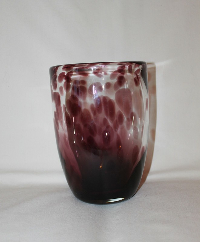 HI-Home Interiors Art Glass Candleholder/Vase