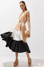 New Anthropologie Maeve Tiered Maxi Dress Size 00 MSRP: $160