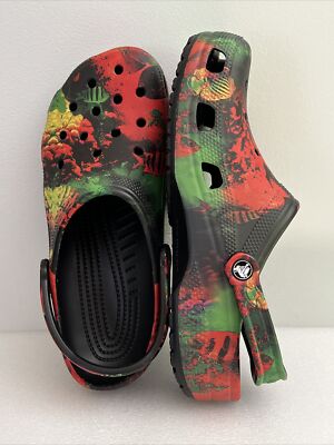 Crocs CLASSIC CYBER BEACH CLOG Mens 10 Multi / Black | eBay display picture 1