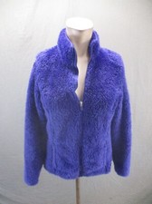 FILA Size XS Womens Blue Full Zip Stand Collar Warm Hi-Pile Athletic Jacket 771