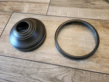 Hunter Ceiling Fan replacement part - 6" ID brown canopy round ball mount - READ