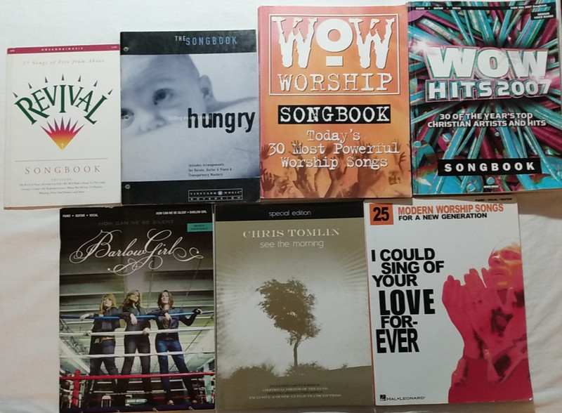 7 Songbooks CCM Contemporary Christian Revival Hungry WOW Barlow Tomlin Forever