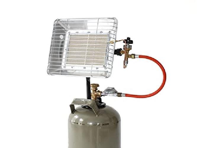 ROTHENBERGER Heiz  Strahler inkl. Schlauch & Regler Gasheizstrahler, Aufsatzhei
