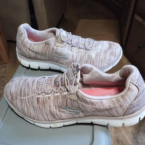 Skechers Shoes Womens Empire 12414 Beige Casual Sneakers Size 11 walking running - Picture 3 of 7