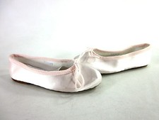 SANSHA LITTLE KID'S PRINCESSE BALLET FLATS ENGLISH PINK FABRIC US SZ 1 MEDIUM