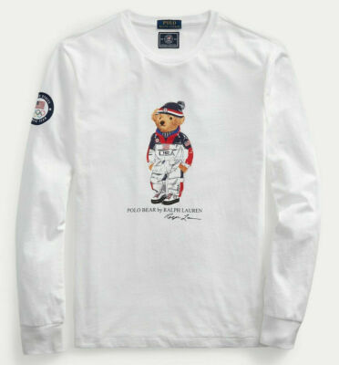 Polo Ralph Lauren Men's Olympic Bear USA Team Long sleeve T-Shirt