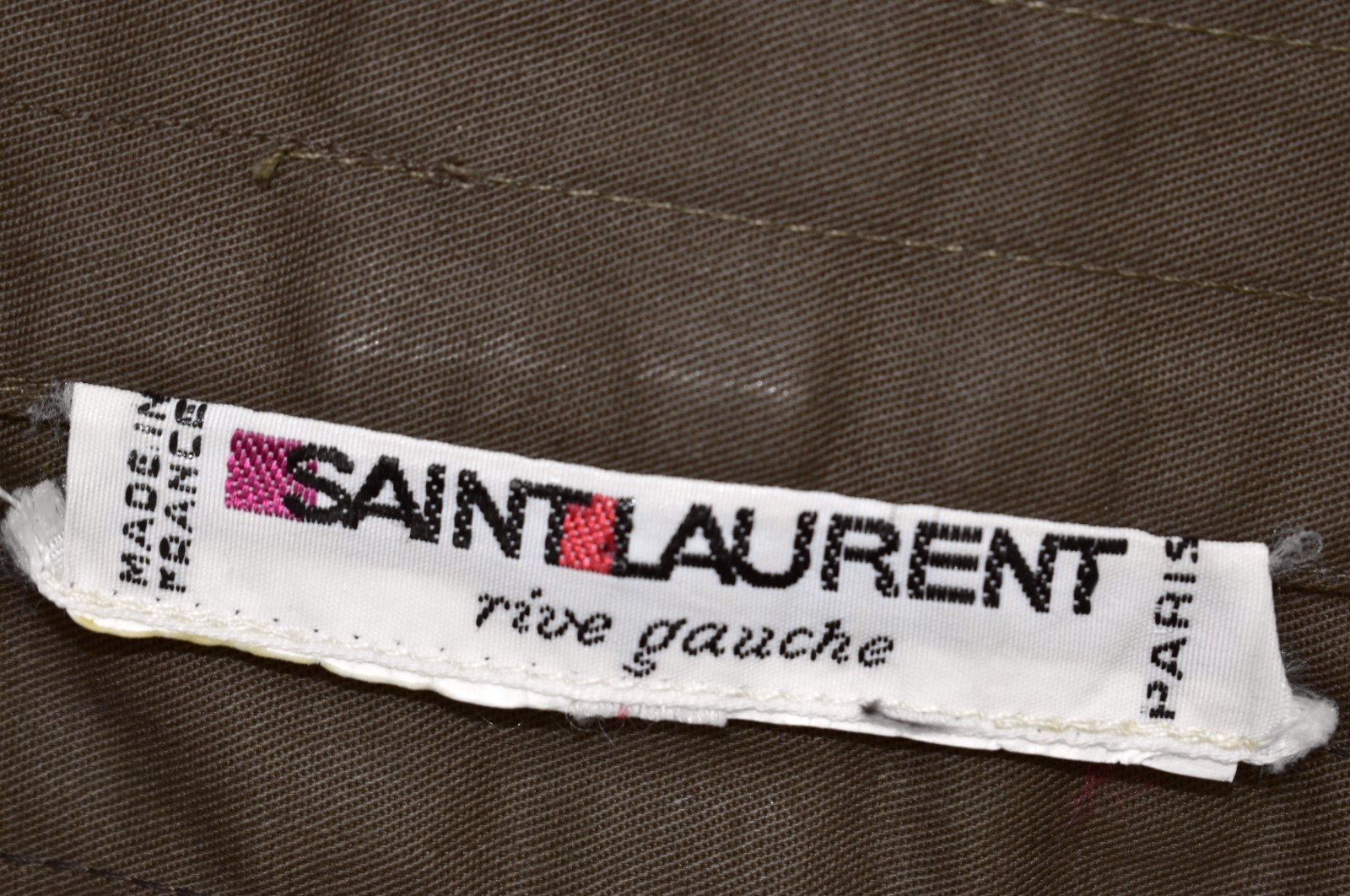 Gonna ad anello cintura vita alta B0 originale vintage SAINT LAURENT Rive Gauche taglia XS