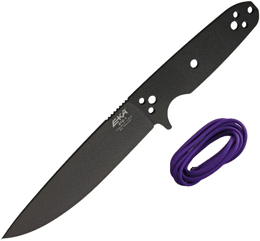 Hoja de acero al carbono mango envuelto de cuerda SUPERVIVENCIA modernos de colección Cuchillos de Hoja Fija producidos en fábricas