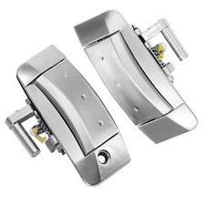 Exterior Door Handle Driver & Passenger Side Silver for 2003-2009 Nissan 350Z