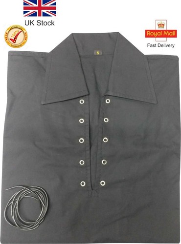 Men's Scottish Jacobite Ghillie Kilt Shirt 3 Colours All Sizes with Leather cord - 第 5/10 張圖片