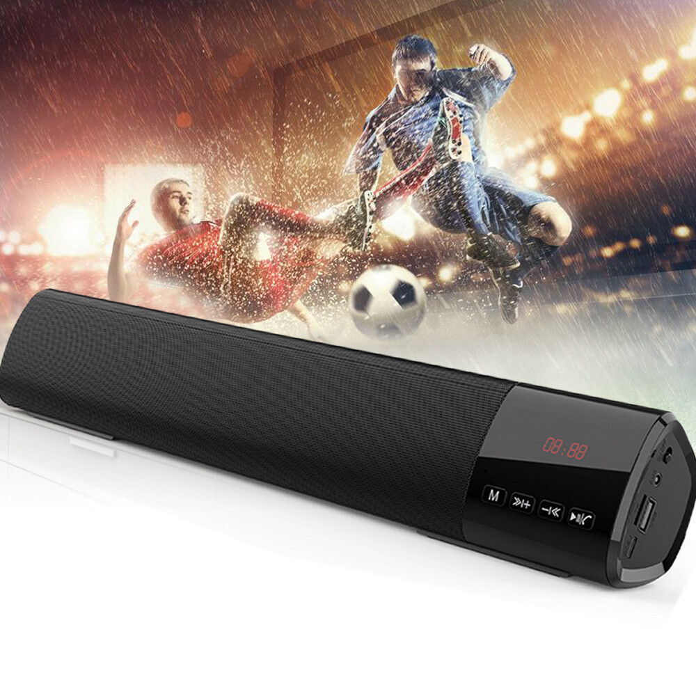 Wireless Bluetooth Car Speaker with Stereo Bass USB TF FM Portable Radio-image