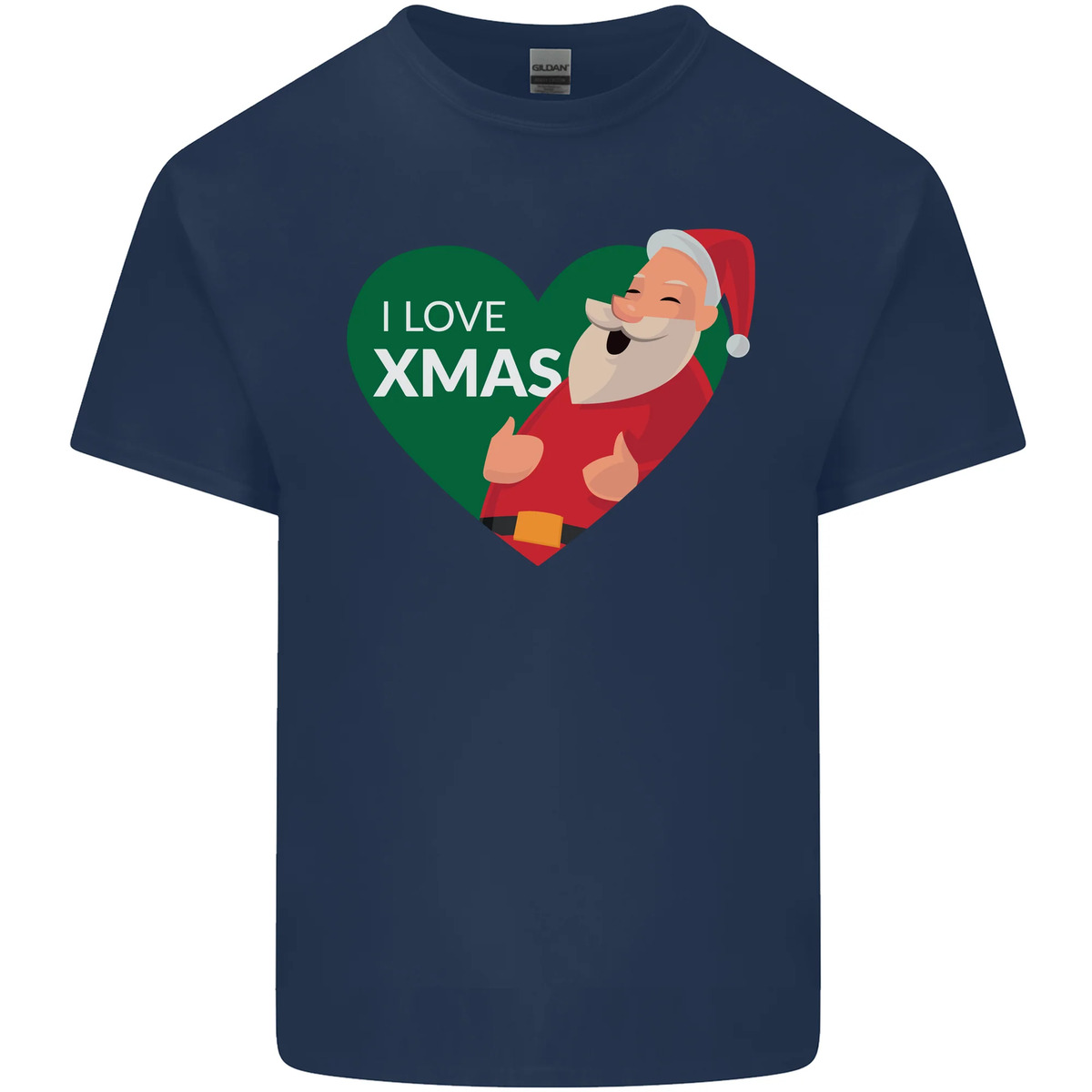 I Love Noël Père Noël Homme Coton T-Shirt