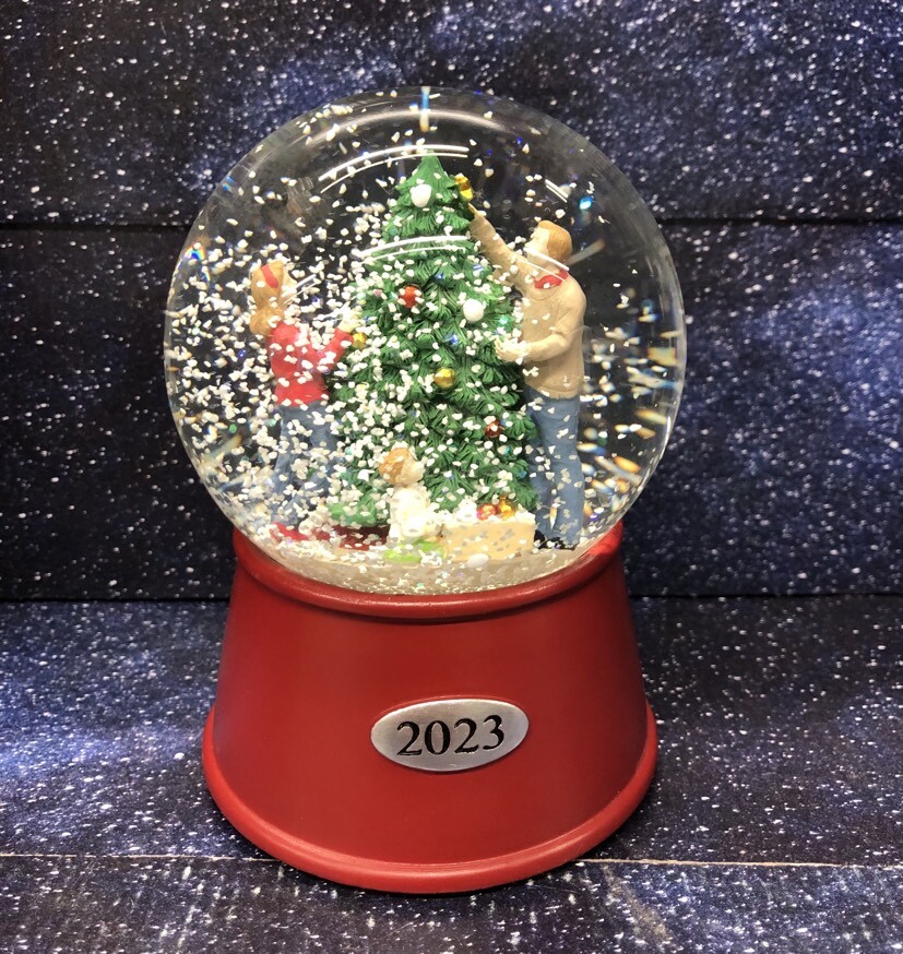 2023 Target Wondershop Musical Snow Globe - 5.5" Holiday Decor With Faux Snow & Music