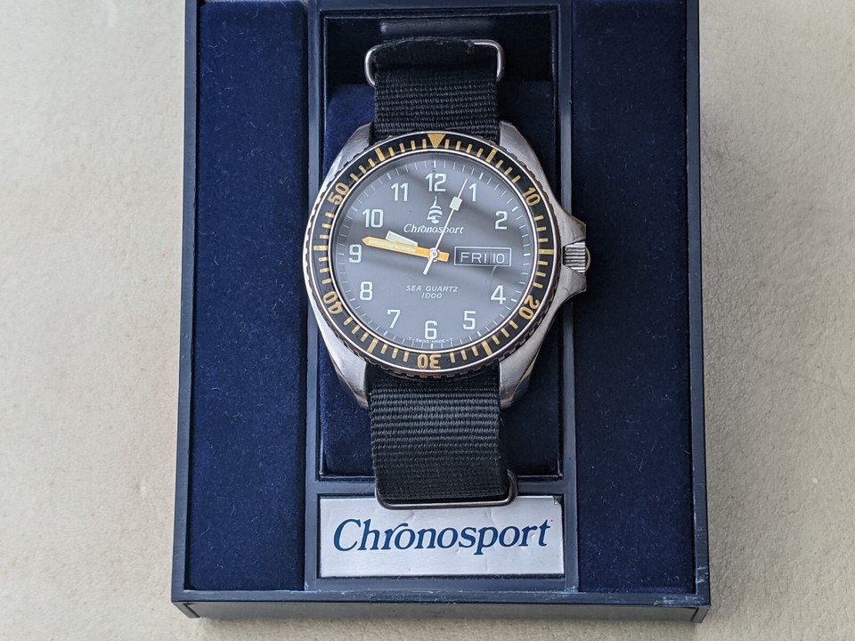 Montre Chronosport Monnin MRP - Acier Inoxydable, Occasion