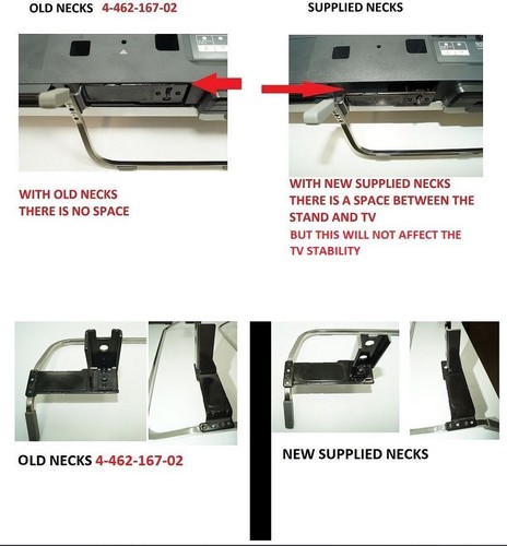 Stand Neck For TV STAND Replace The Sony Parts 446216502 / 446216501 - Picture 3 of 3
