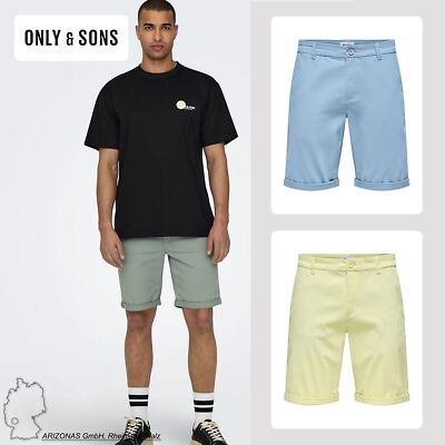 ONLY&SONS Herren Shorts Casual Summer Bermuda Pants Kurze Freizeit Trousers